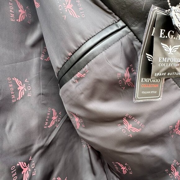 ** HOST PICK "" E.G.O. EMPORIO COLLECTION MENS FAUX LEATHER 3/4 LENGTH NWT - Picture 12 of 15